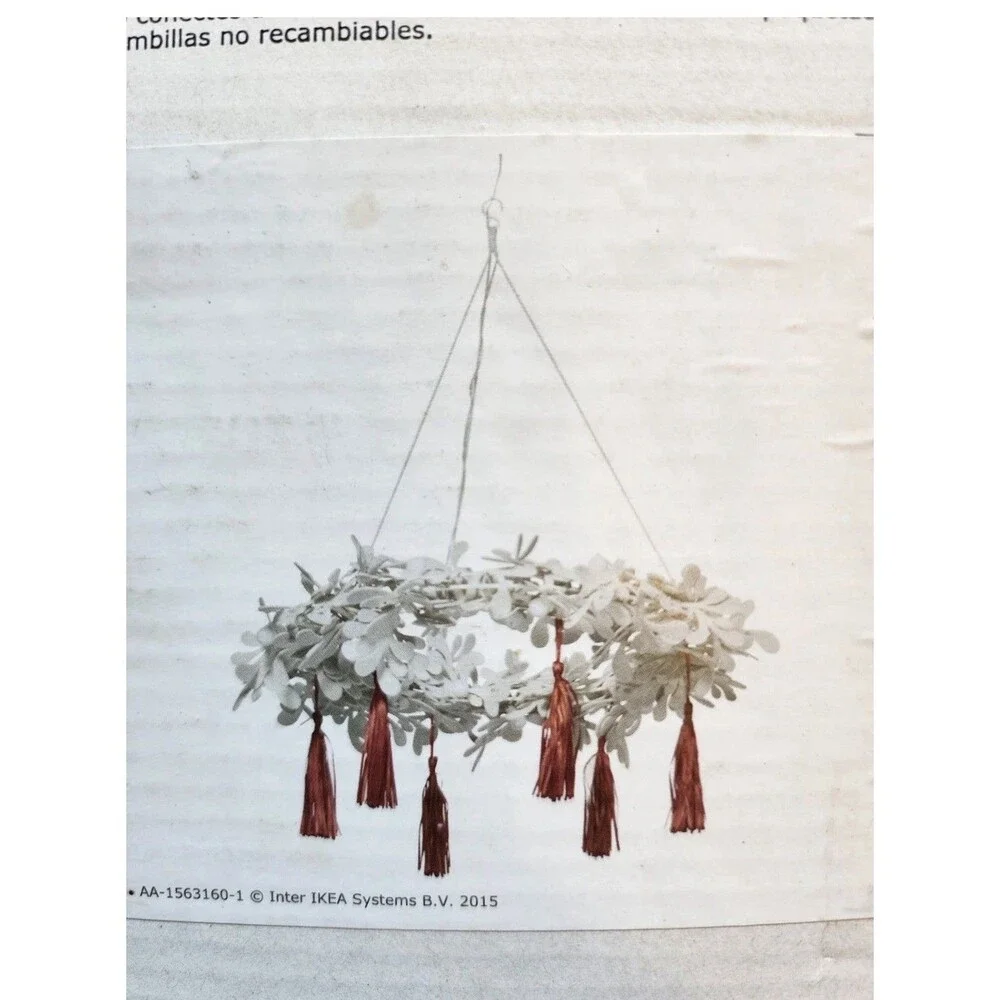 IKEA STRÅLA LED Holiday Decorative Chandelier DISCONTINUED 21x21 “ No Tex Cones